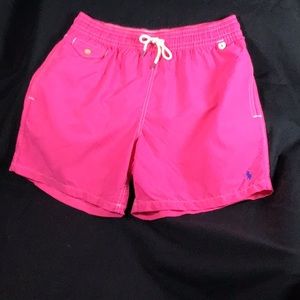 Ralph Lauren Polo Classic Traveler shorts/swim trunks, medium, pink